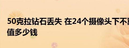 50克拉钻石丢失 在24个摄像头下不翼而飞价值多少钱