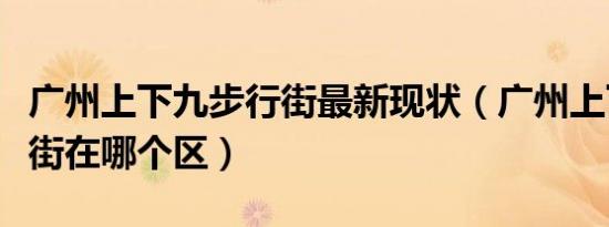 广州上下九步行街最新现状（广州上下九步行街在哪个区）