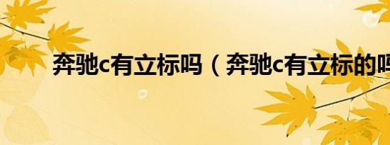 奔驰c有立标吗（奔驰c有立标的吗）