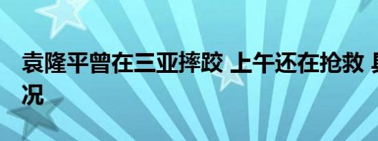 袁隆平曾在三亚摔跤 上午还在抢救 具体啥情况