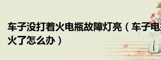 车子没打着火电瓶故障灯亮（车子电瓶打不着火了怎么办）