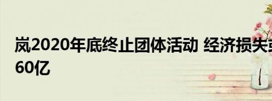 岚2020年底终止团体活动 经济损失或达每年60亿