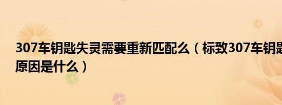 307车钥匙失灵需要重新匹配么（标致307车钥匙遥控失灵原因是什么）
