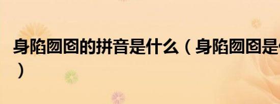 身陷囫囵的拼音是什么（身陷囫囵是什么意思）
