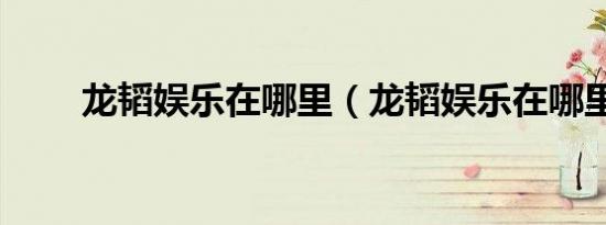 龙韬娱乐在哪里（龙韬娱乐在哪里）