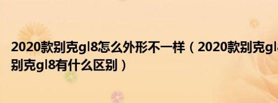 2020款别克gl8怎么外形不一样（2020款别克gl8和2021款别克gl8有什么区别）