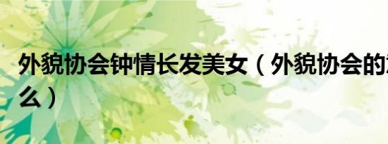 外貌协会钟情长发美女（外貌协会的意思是什么）