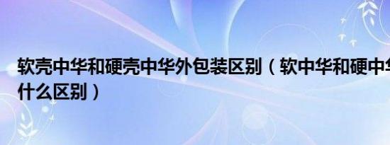 软壳中华和硬壳中华外包装区别（软中华和硬中华外包装有什么区别）