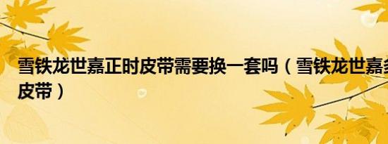 雪铁龙世嘉正时皮带需要换一套吗（雪铁龙世嘉多久换一次皮带）