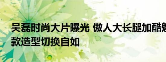 吴磊时尚大片曝光 傲人大长腿加酷魅表情款款造型切换自如