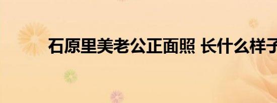 石原里美老公正面照 长什么样子