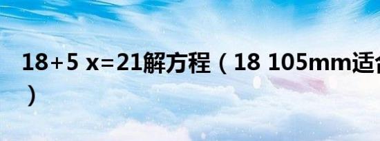 18+5 x=21解方程（18 105mm适合拍什么）