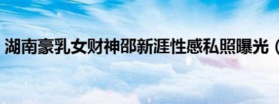 湖南豪乳女财神邵新涯性感私照曝光（组图）