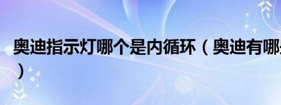 奥迪指示灯哪个是内循环（奥迪有哪些故障灯）