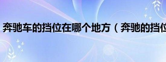 奔驰车的挡位在哪个地方（奔驰的挡位在哪）