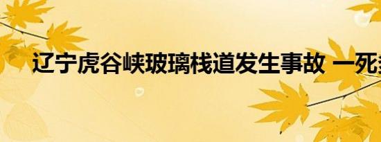 辽宁虎谷峡玻璃栈道发生事故 一死多伤