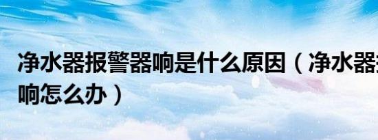 净水器报警器响是什么原因（净水器报警一直响怎么办）
