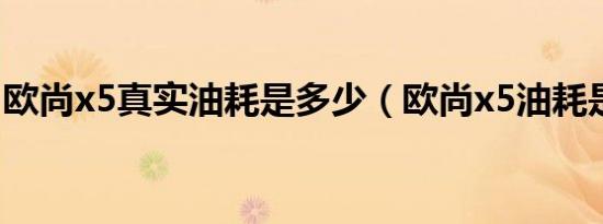 欧尚x5真实油耗是多少（欧尚x5油耗是多少）