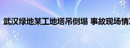 武汉绿地某工地塔吊倒塌 事故现场情况如何