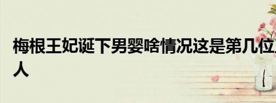梅根王妃诞下男婴啥情况这是第几位王室继承人
