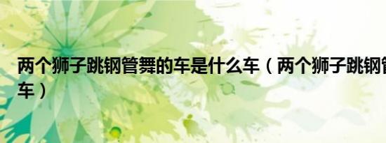 两个狮子跳钢管舞的车是什么车（两个狮子跳钢管舞是什么车）