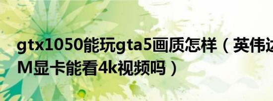 gtx1050能玩gta5画质怎样（英伟达GT520M显卡能看4k视频吗）
