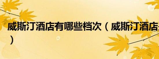 威斯汀酒店有哪些档次（威斯汀酒店是几星级）