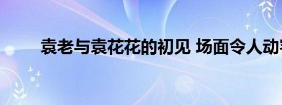 袁老与袁花花的初见 场面令人动容