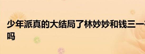 少年派真的大结局了林妙妙和钱三一在一起了吗