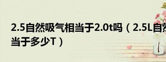 2.5自然吸气相当于2.0t吗（2.5L自然吸气相当于多少T）