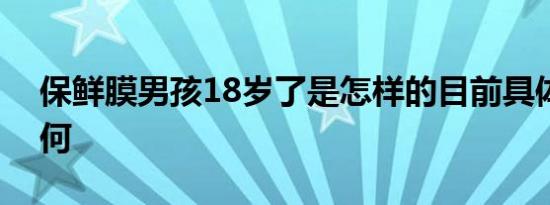 保鲜膜男孩18岁了是怎样的目前具体情况如何