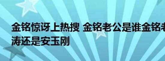 金铭惊讶上热搜 金铭老公是谁金铭老公是张涛还是安玉刚