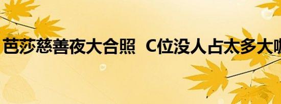 芭莎慈善夜大合照 C位没人占太多大咖（图）