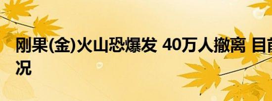 刚果(金)火山恐爆发 40万人撤离 目前是啥情况