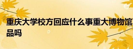 重庆大学校方回应什么事重大博物馆真的有赝品吗