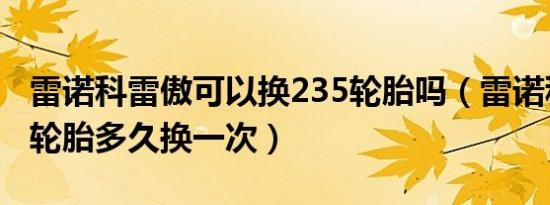 雷诺科雷傲可以换235轮胎吗（雷诺科雷傲的轮胎多久换一次）