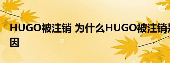 HUGO被注销 为什么HUGO被注销是什么原因