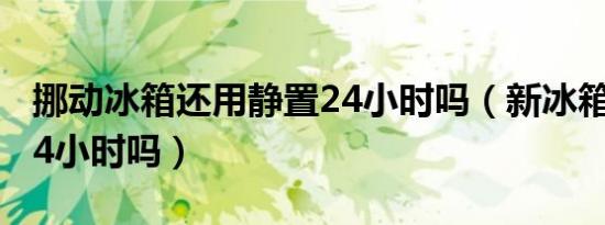 挪动冰箱还用静置24小时吗（新冰箱要静置24小时吗）