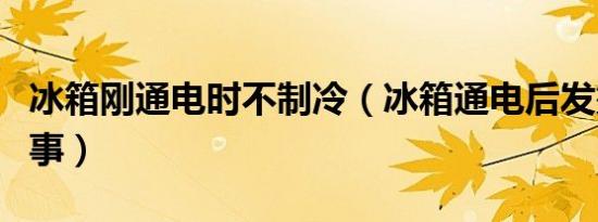 冰箱刚通电时不制冷（冰箱通电后发烫怎么回事）