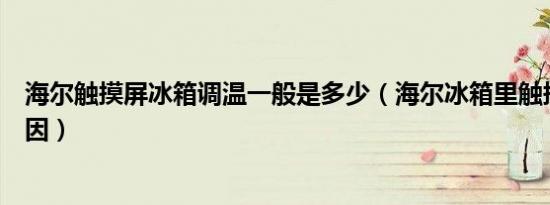 海尔触摸屏冰箱调温一般是多少（海尔冰箱里触摸屏失灵原因）