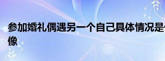 参加婚礼偶遇另一个自己具体情况是什么有多像
