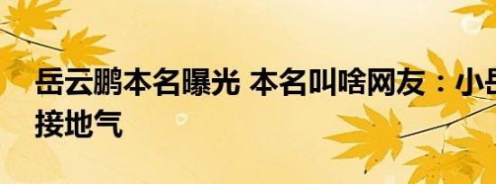 岳云鹏本名曝光 本名叫啥网友：小岳岳本名接地气