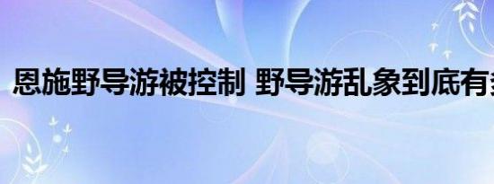 恩施野导游被控制 野导游乱象到底有多严重
