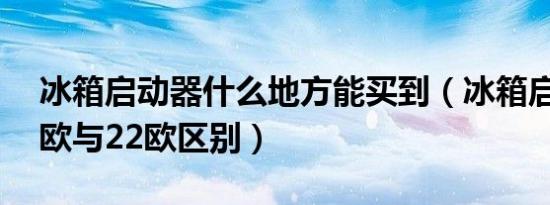 冰箱启动器什么地方能买到（冰箱启动器15欧与22欧区别）