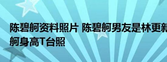 陈碧舸资料照片 陈碧舸男友是林更新吗 陈碧舸身高T台照