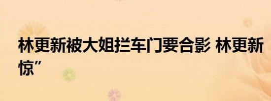 林更新被大姐拦车门要合影 林更新“波澜不惊”