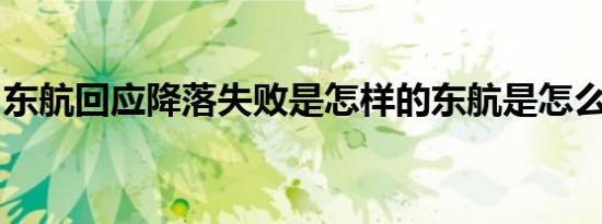 东航回应降落失败是怎样的东航是怎么回应的