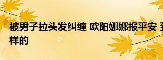 被男子拉头发纠缠 欧阳娜娜报平安 到底是怎样的