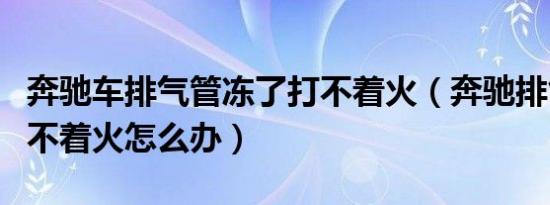 奔驰车排气管冻了打不着火（奔驰排气管冻了不着火怎么办）