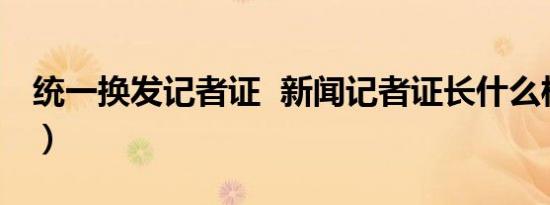 统一换发记者证 新闻记者证长什么样子（图）